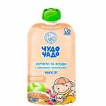 Chudo-Chado Fruit and berry puree "Muesli" with oatmeal 90g - image-0